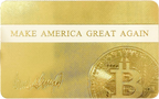 Commemorate Trump Crypto President Gold Card